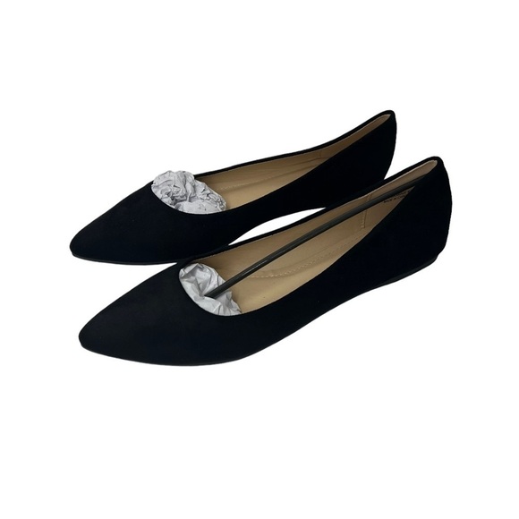 Lulus Holly Light Black Suede Flats - Picture 2 of 7
